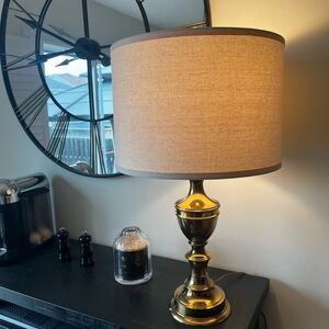Large Vintage Brass Lamp